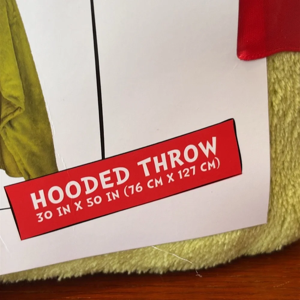 Grinch Hooded Throw / Blanket